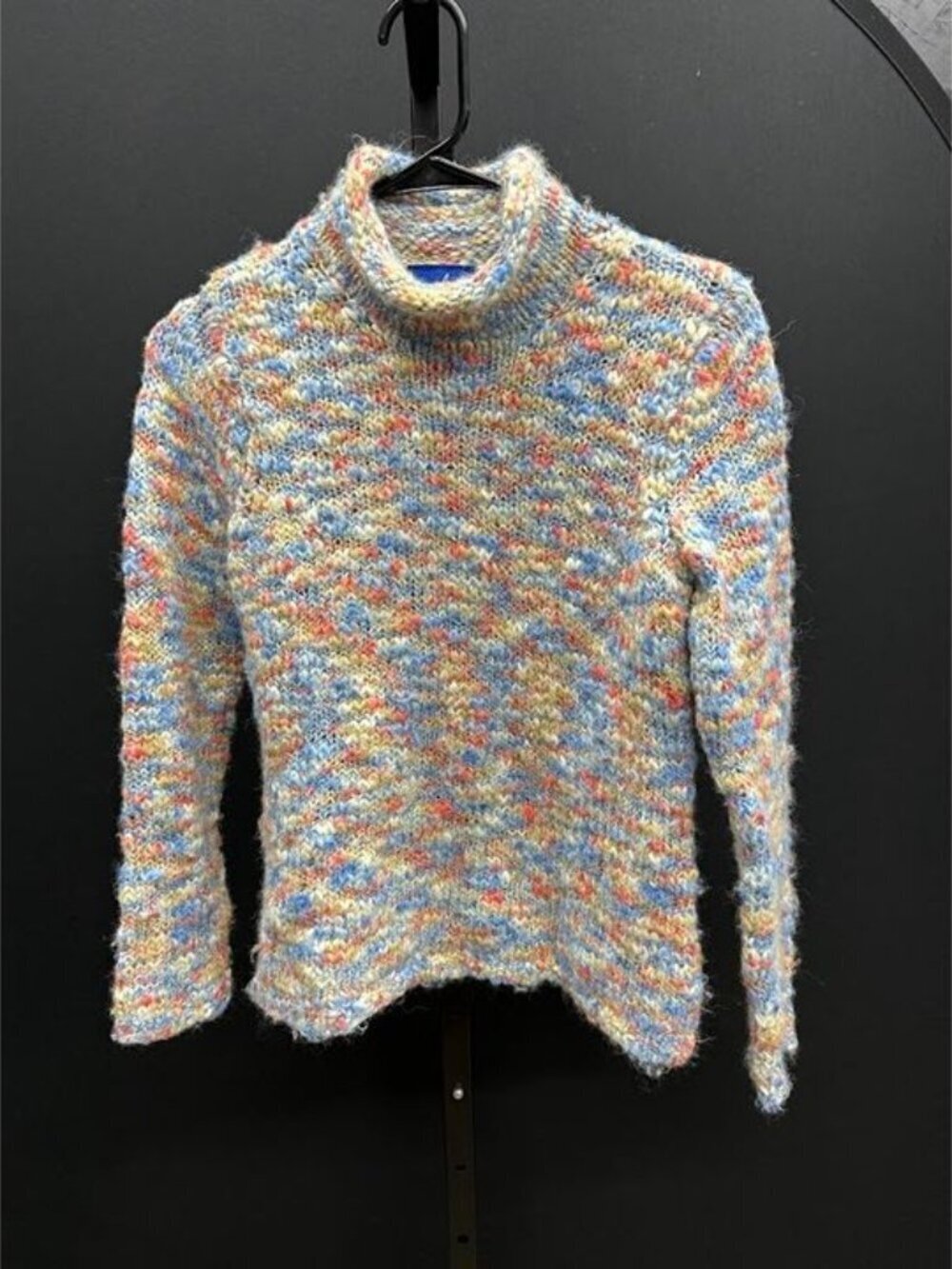 J.H. Collectibles Petite Multicolor Wool Blend Turtleneck Sweater